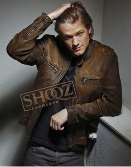 Macgyver Lucas Till Brown Leather Jacket